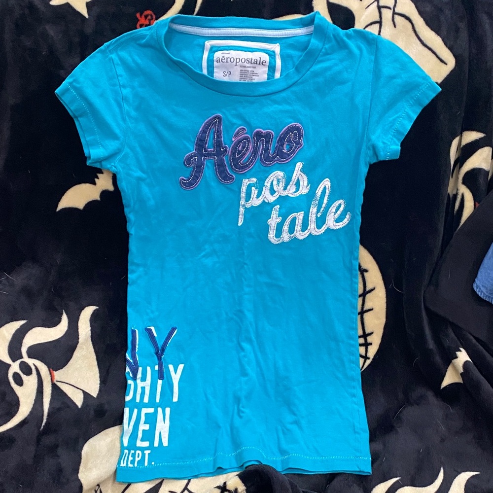 Aeropostale Teal Short Sleeve Tee